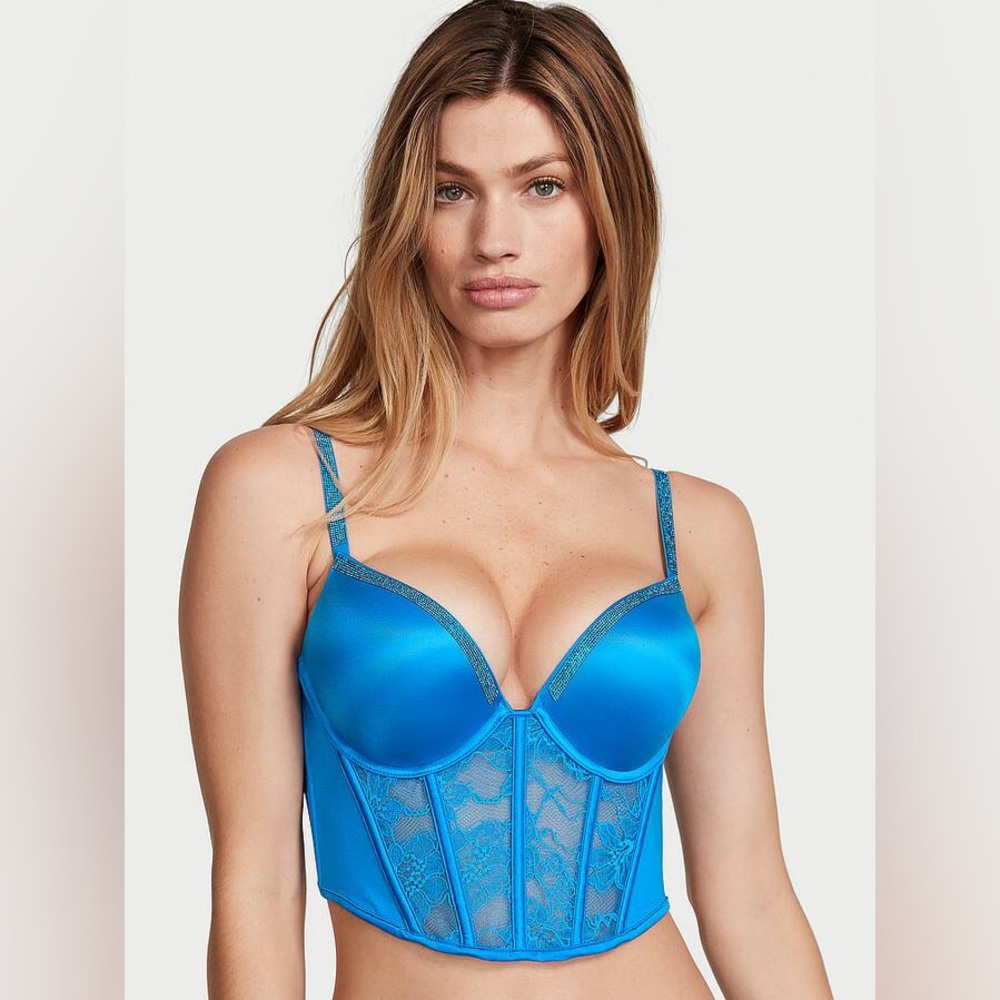 Victoria's Secret Shine Strap Bustier Corset Bra Top